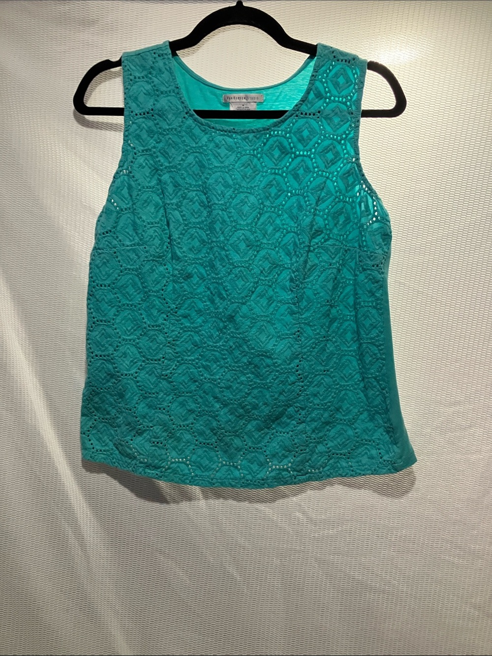 Van Heusen Teal Lace Overlay Sleeveless Camisole